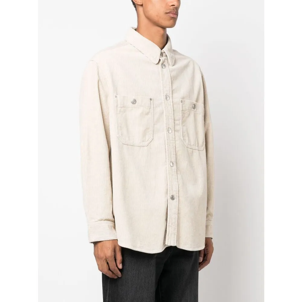 Buttoned Corduroy Shirt