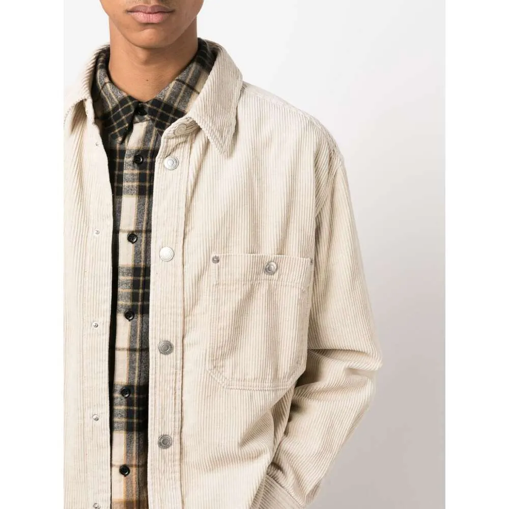 Buttoned Corduroy Shirt