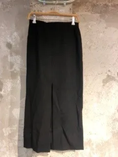Cady Front Slit Midi Skirt