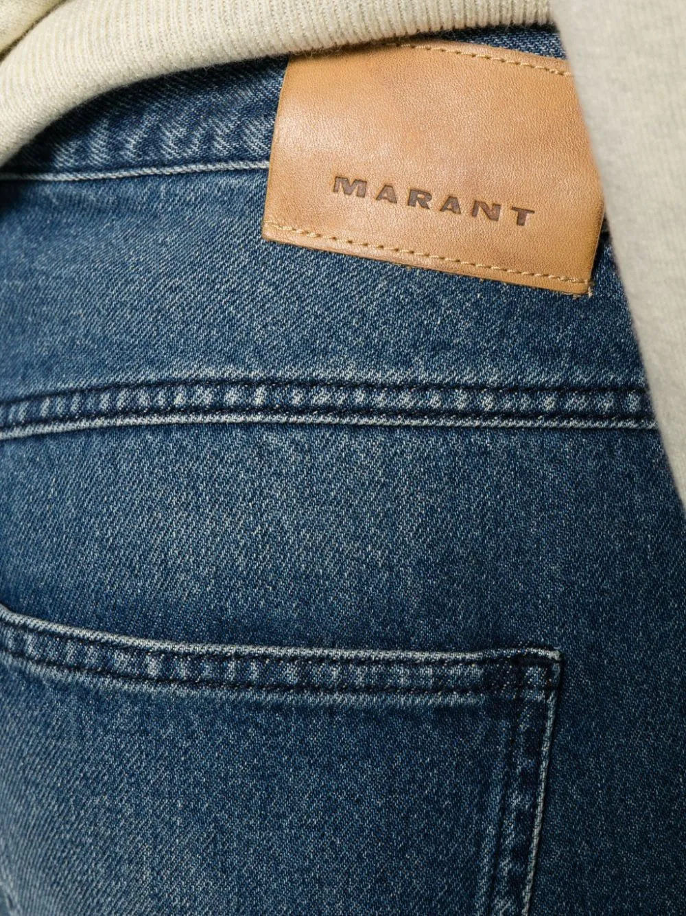 Logo-Patch Straight-Leg Jeans