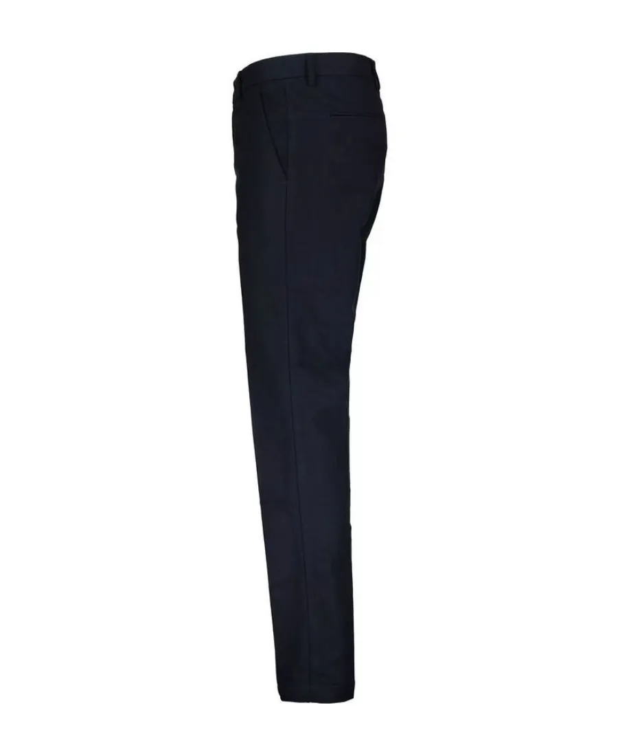Slim-Cut Concealed-Fastening Chino Trousers