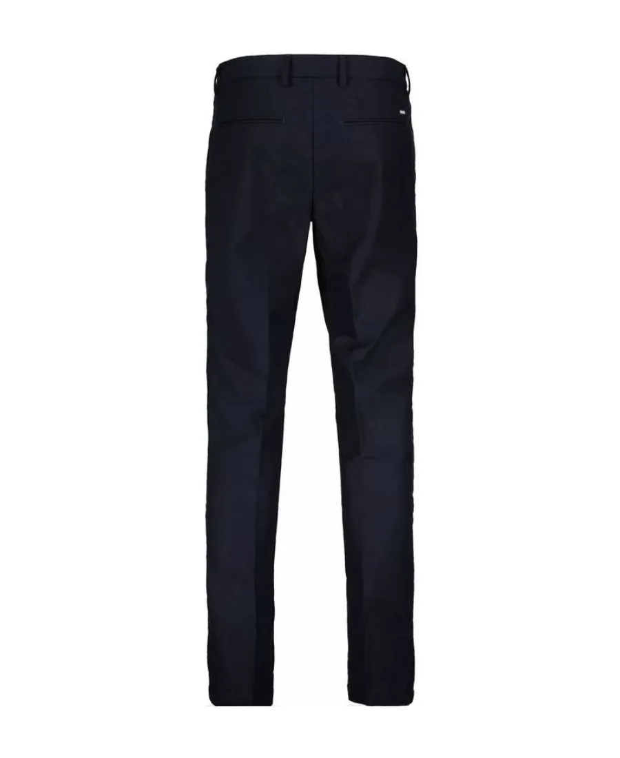 Slim-Cut Concealed-Fastening Chino Trousers