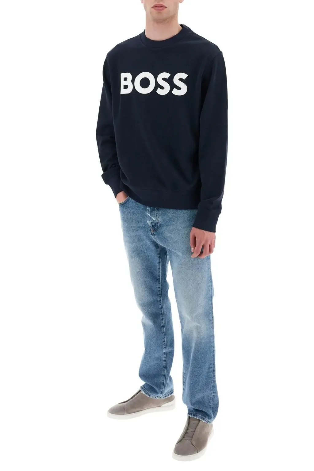 Logo Printed Crewneck Sweatshirt