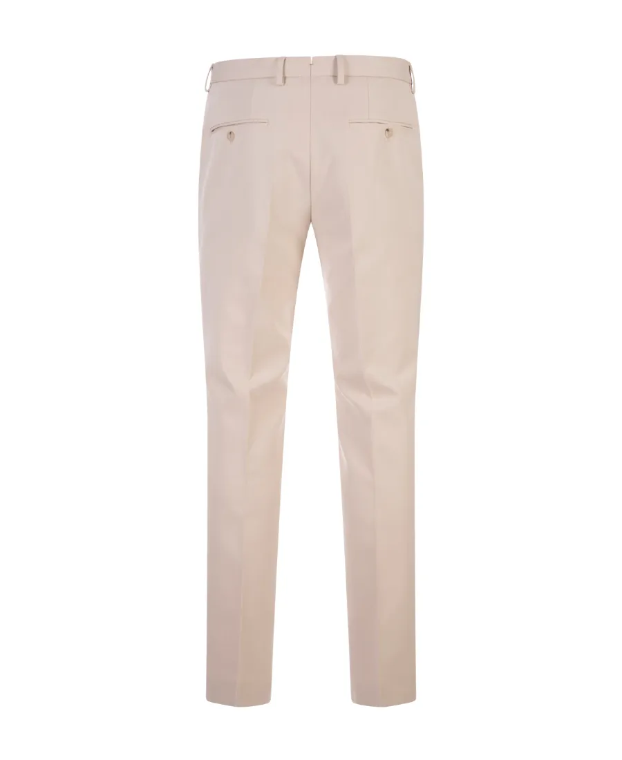 Mid-Rise Straight-Leg Trousers