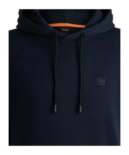 Logo Patch Drawstring Hoodie