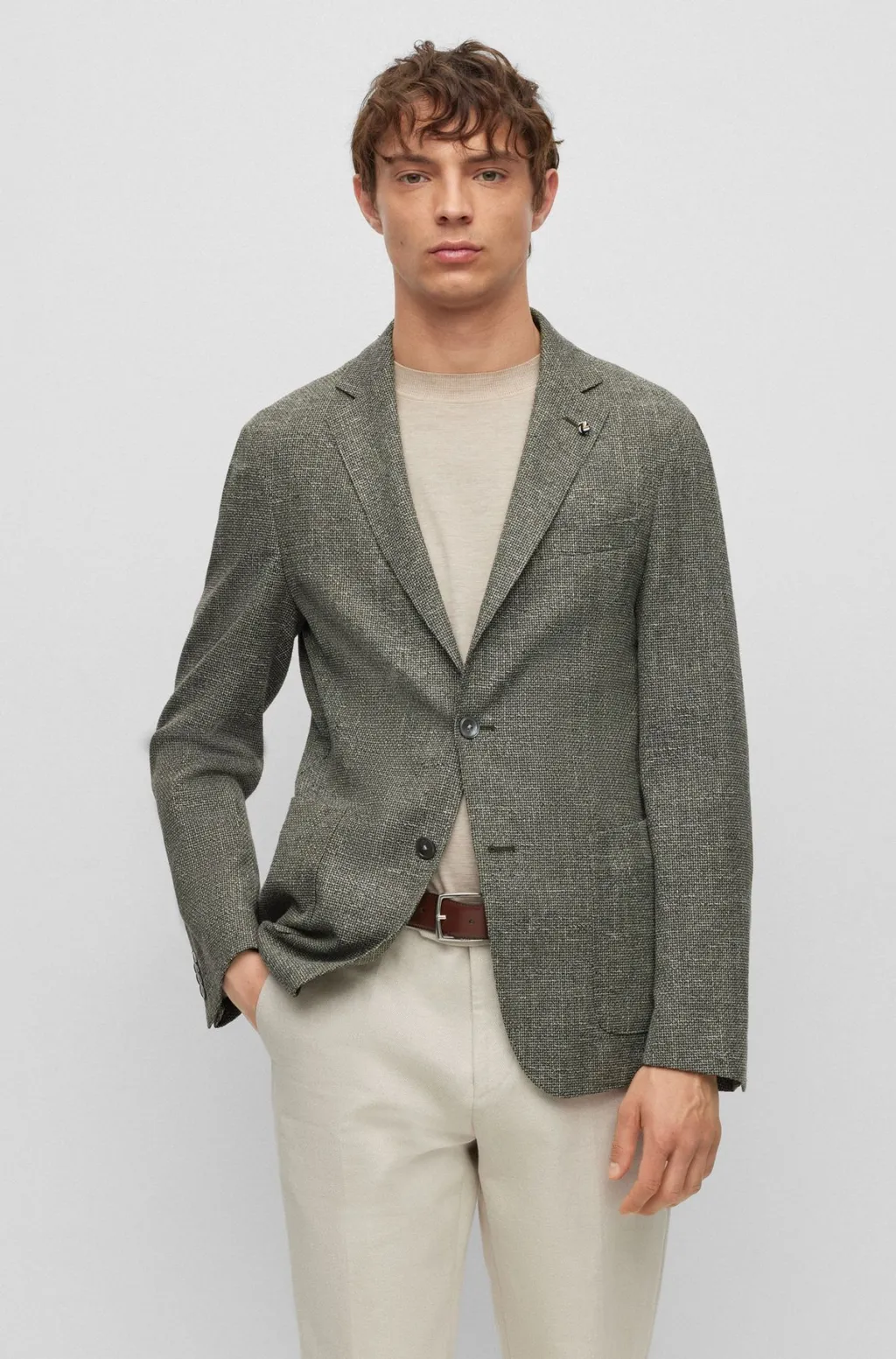 Long-Sleeved Suit Coat