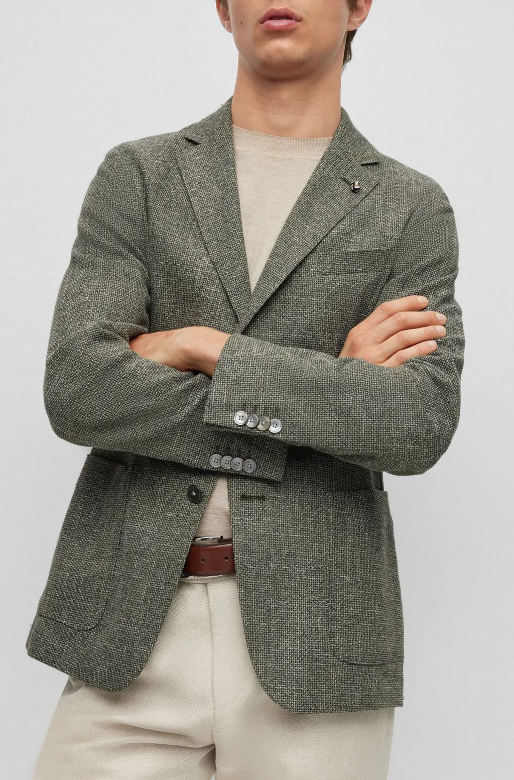 Long-Sleeved Suit Coat