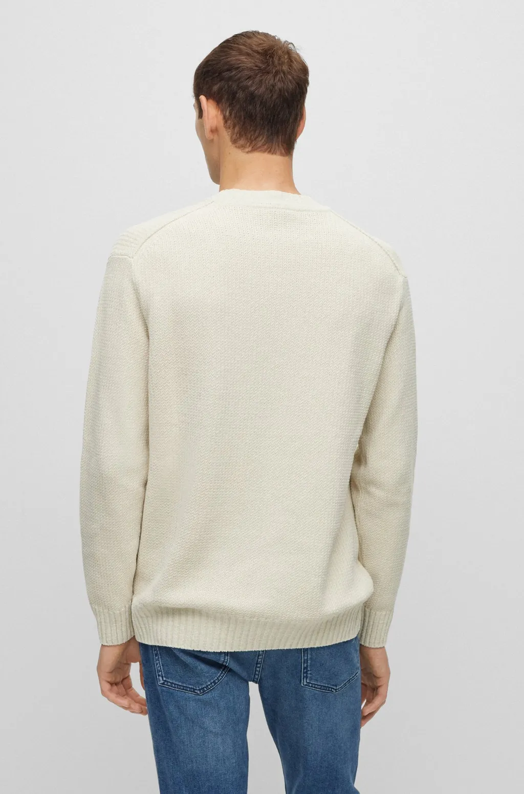 Ribbed-Knit Cotton Jumper