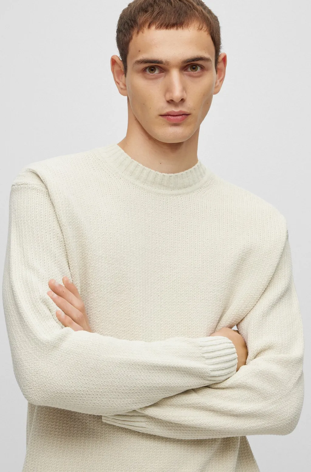 Ribbed-Knit Cotton Jumper