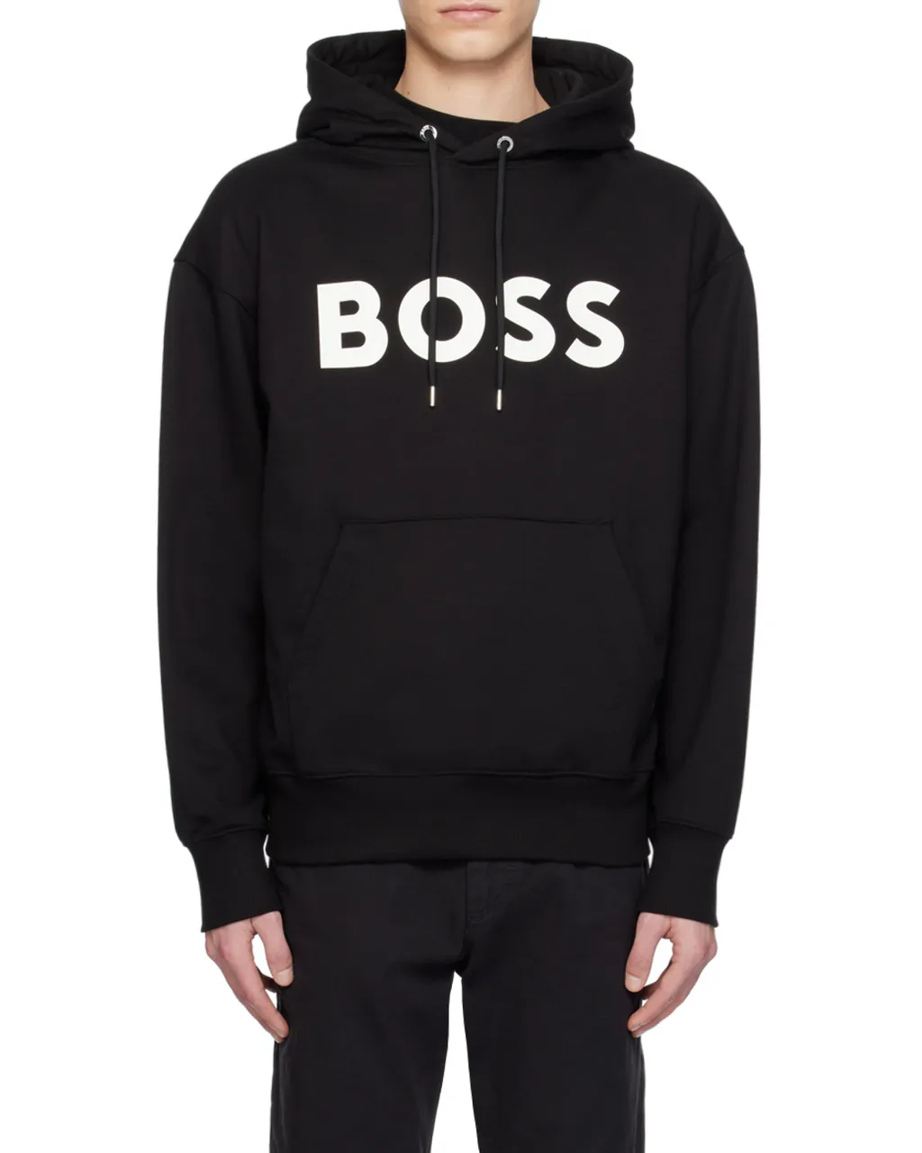 Logo Printed Drawstring Hoodie