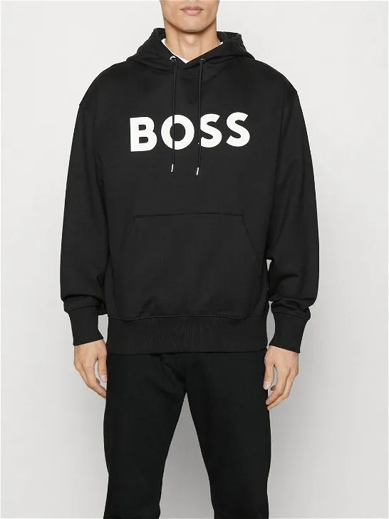Logo Printed Drawstring Hoodie