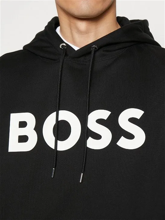 Logo Printed Drawstring Hoodie