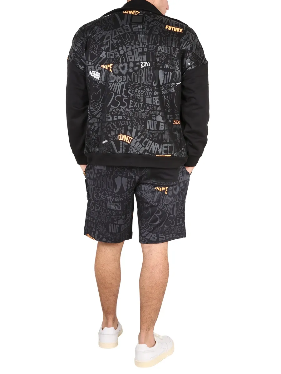 Patch Embellished Relaxed Fit Sweatshirt