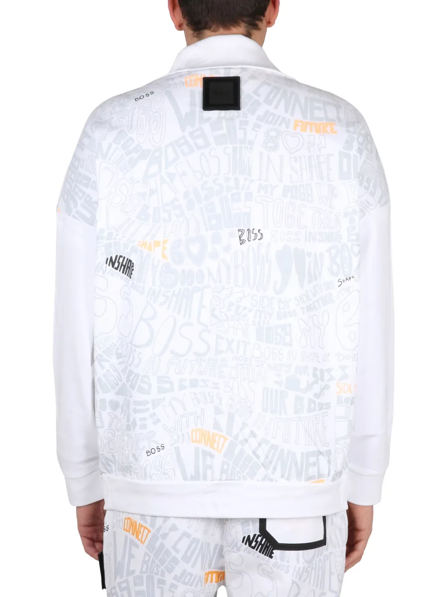 Patch Embellished Relaxed Fit Sweatshirt
