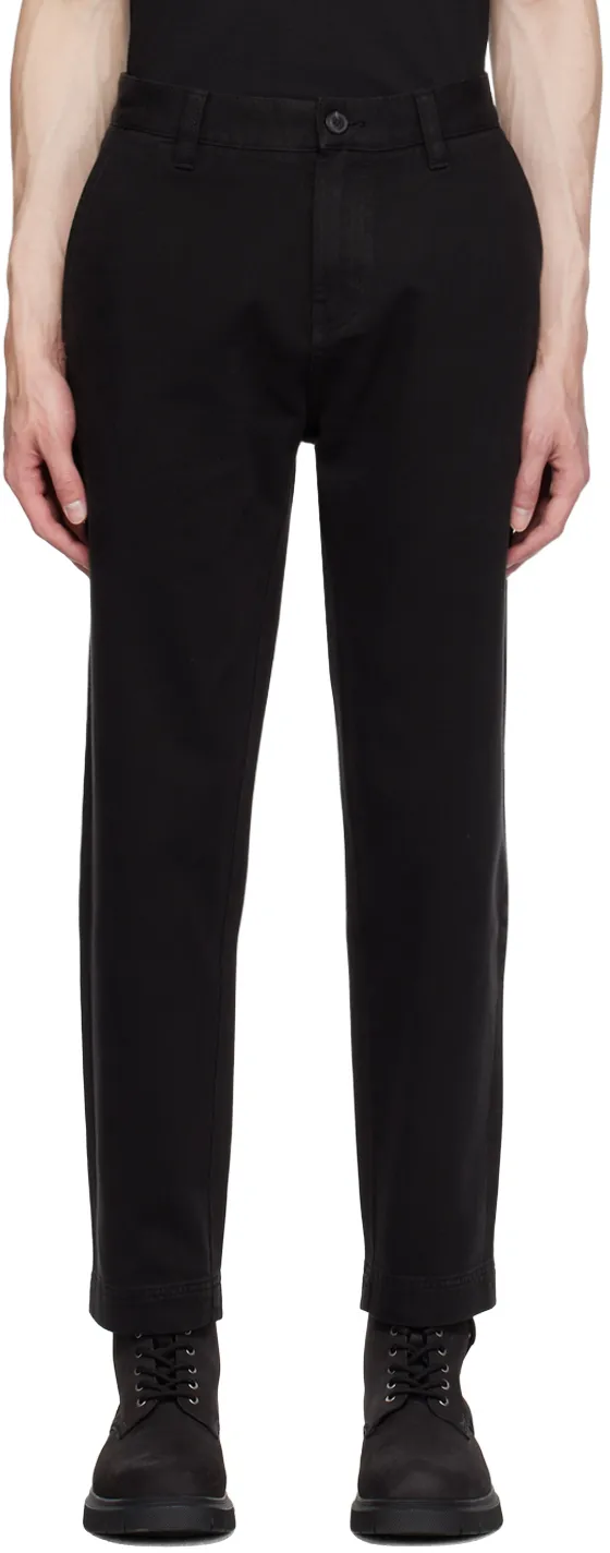 Straight-Leg Cotton Trousers