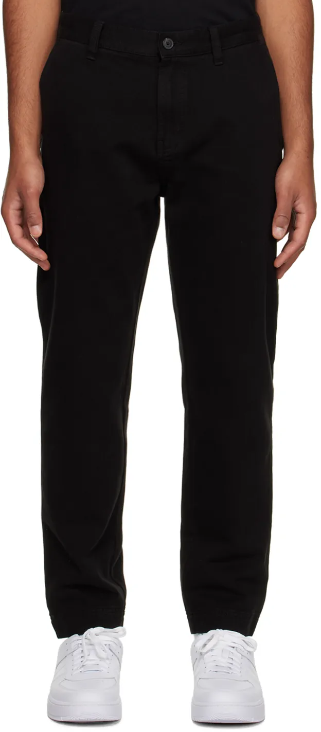 Straight-Leg Cotton Trousers
