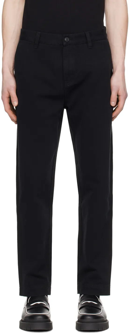 Straight-Leg Cotton Trousers