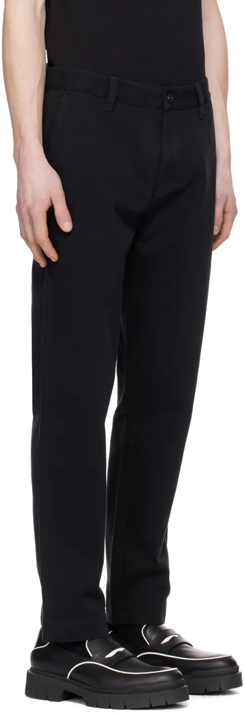 Straight-Leg Cotton Trousers