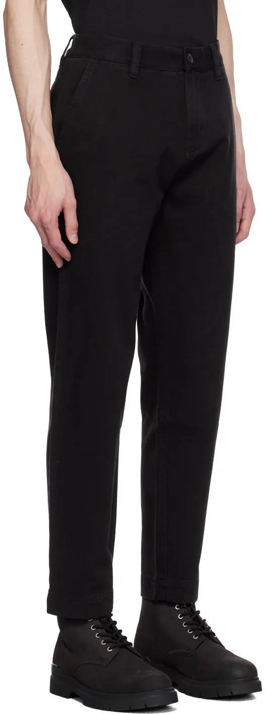 Straight-Leg Cotton Trousers