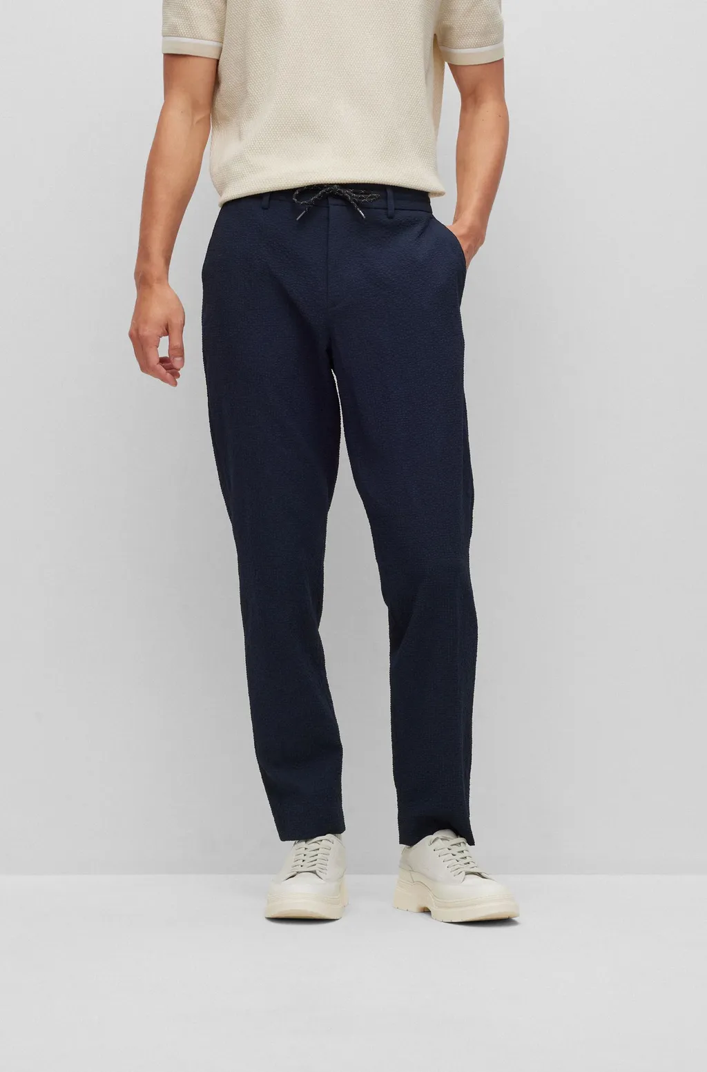 Elastic Casual Trousers