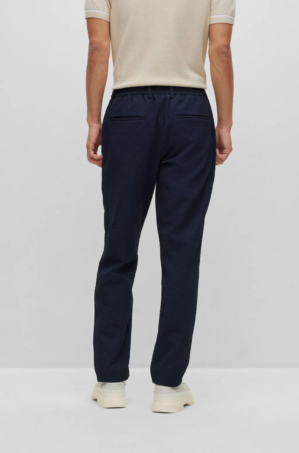 Elastic Casual Trousers