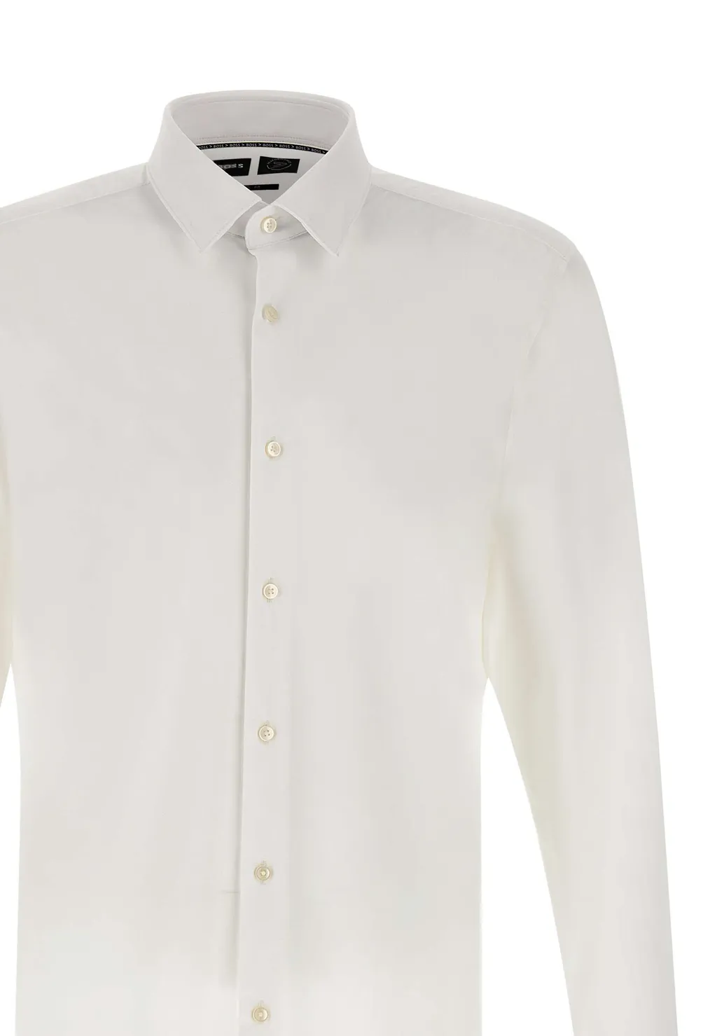 Curved Hem Button-Up Shirt