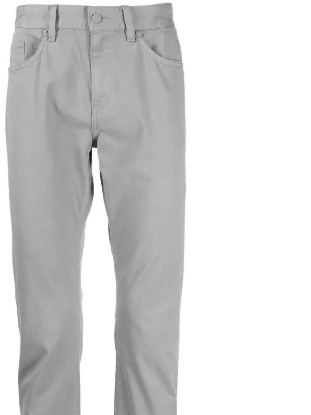 Mid-Rise Cotton Chino Trousers