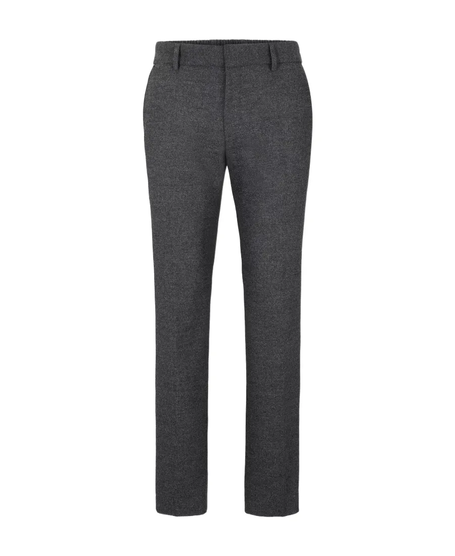 Logo-Tag Contrast-Trim Tapered Trousers