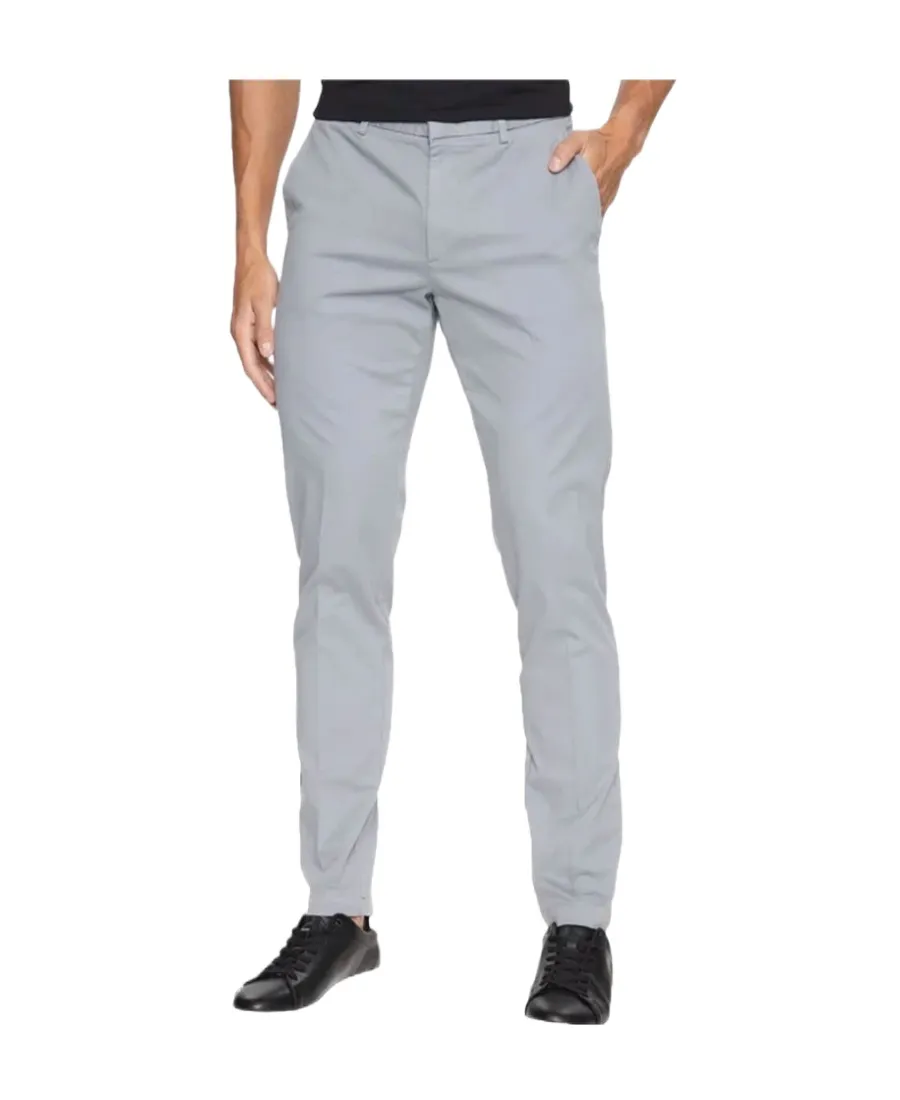 Slim-Fit Stretch Cotton-Gabardine Chinos