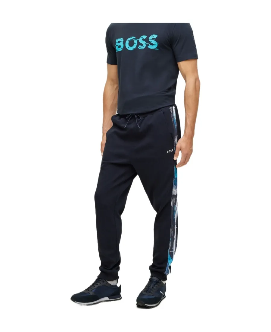 Side Stripe-Print Track Pants