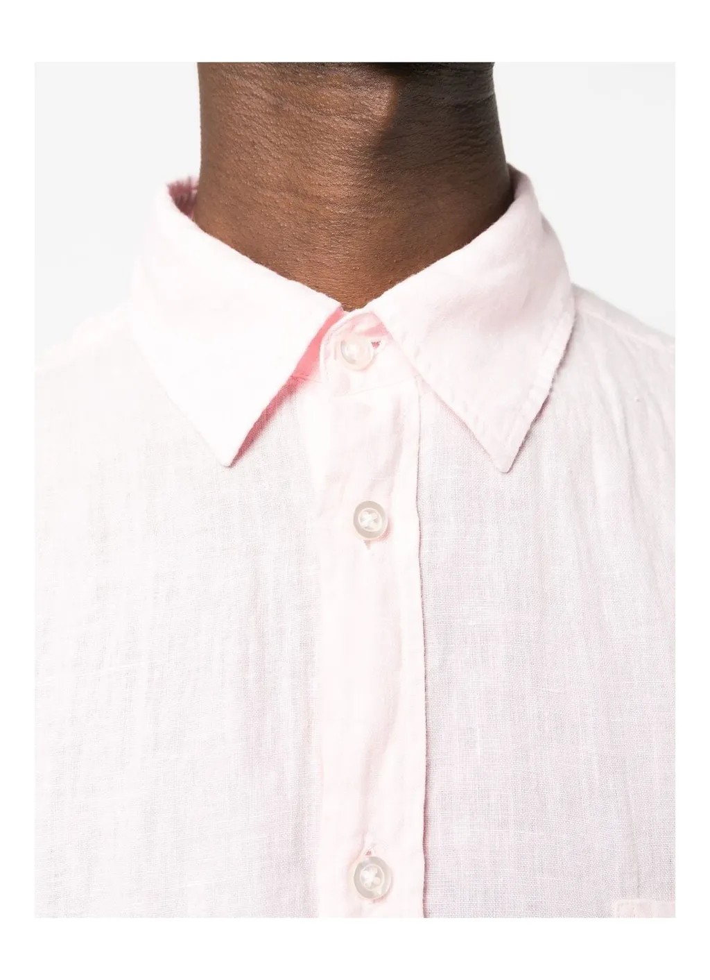 Button-Down Fastening Linen Shirt