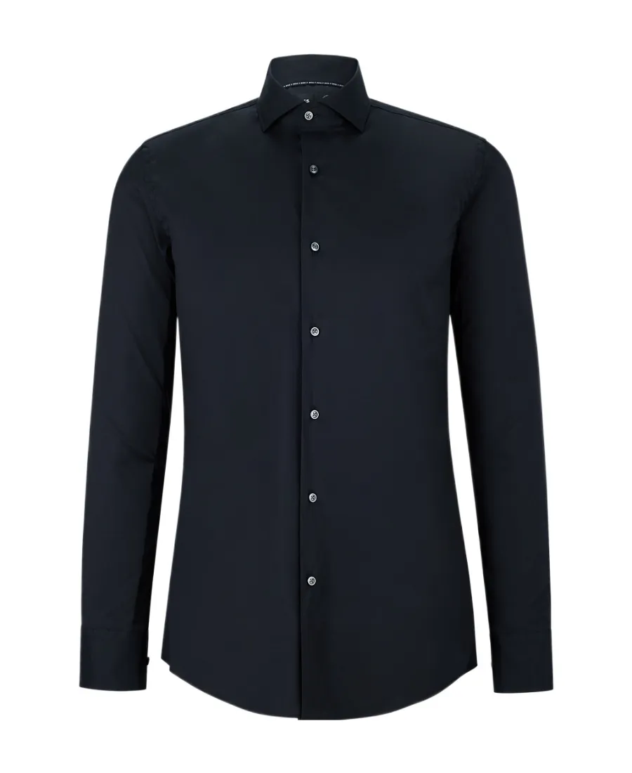 Spread-Collar Button-Up Shirt