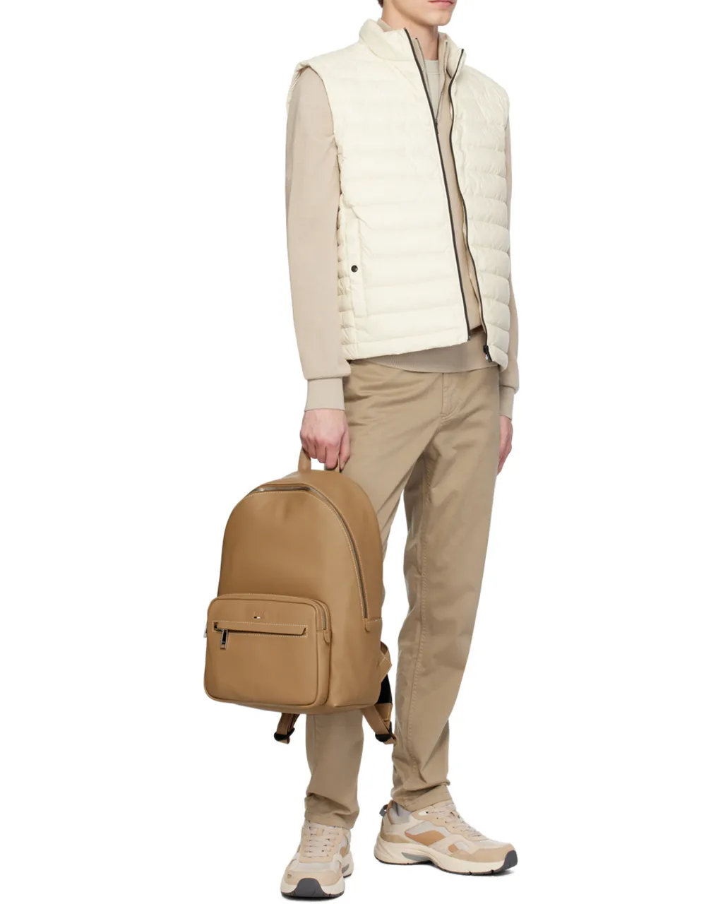 Logo-Print Quilted Gilet