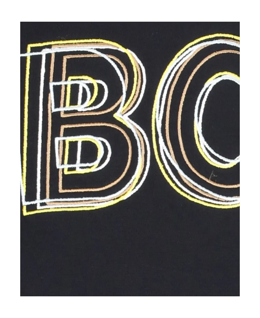 Layered Logo Embroidered Sweatshirt