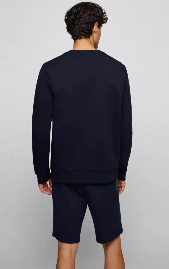 Layered Logo Embroidered Sweatshirt
