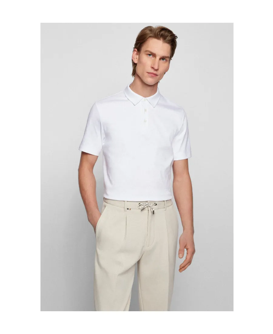 Button Detailed Slim Fit Polo Shirt