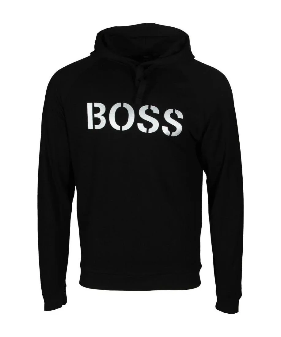 Logo Print Drawstring Hoodie