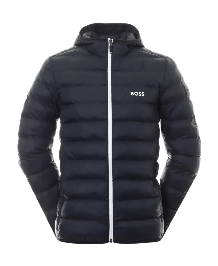 Logo-Print Padded-Design Jacket
