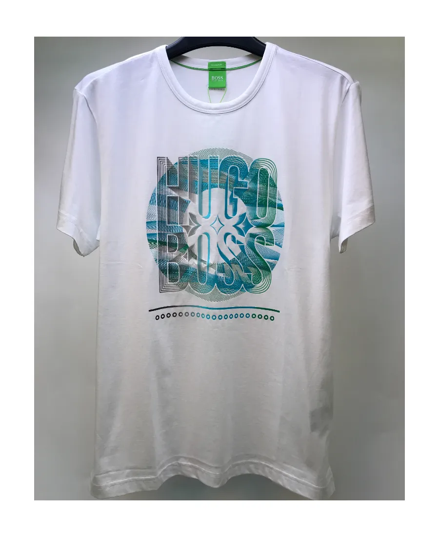 Printed Round-Collar Short-Sleeved T-Shirt