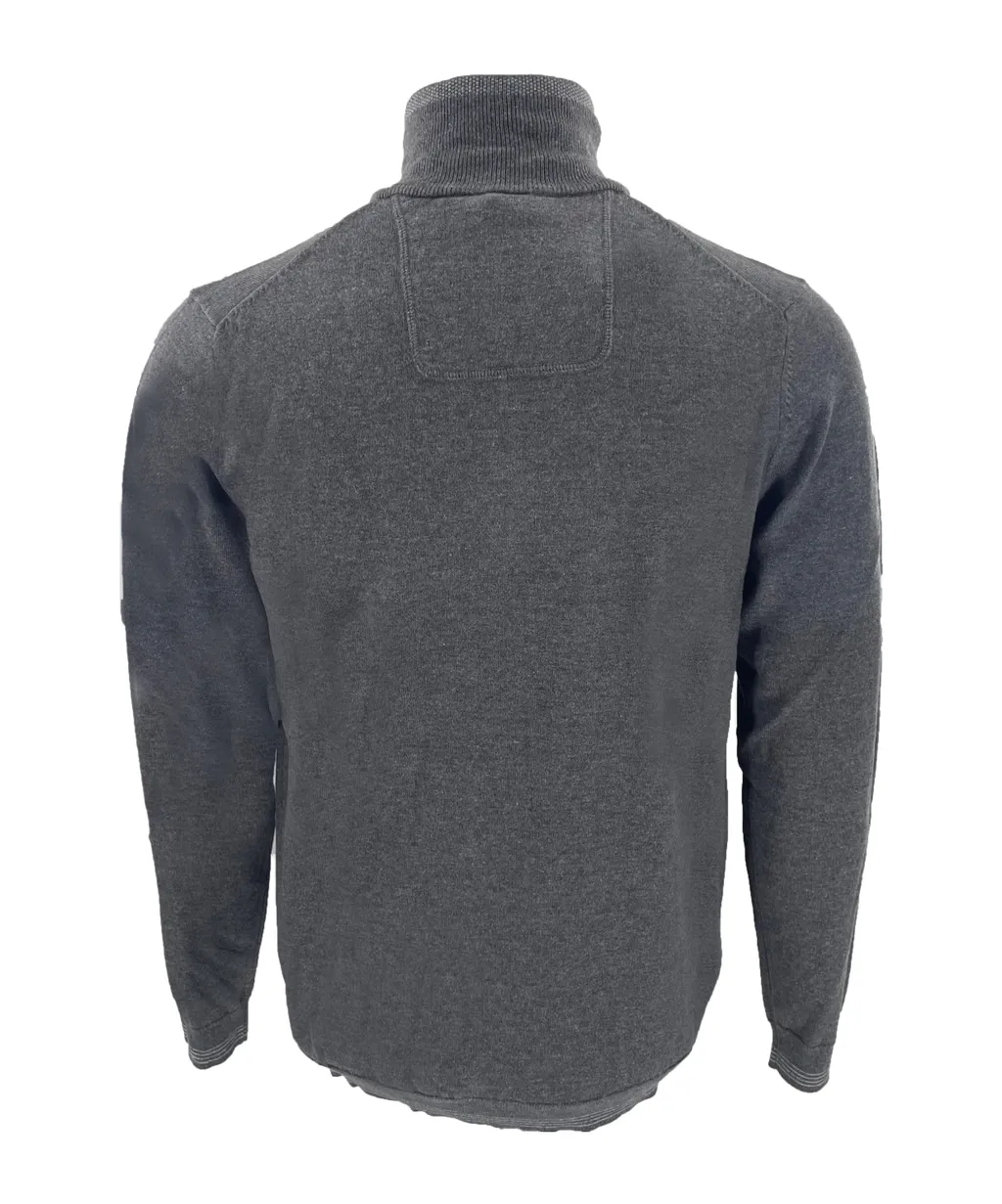 Zippered Long-Sleeved Sweater