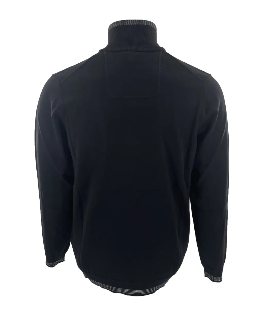 Zippered Long-Sleeved Sweater