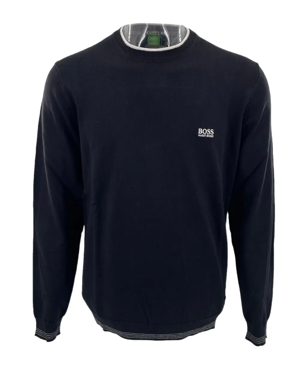 Round-Collar And Long-Sleeved Sweater