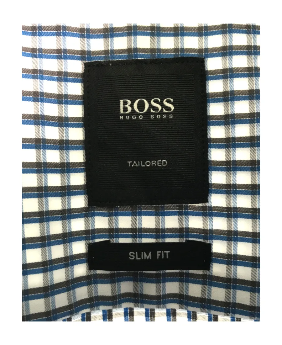 Long-Sleeved Small Plaid Shirt