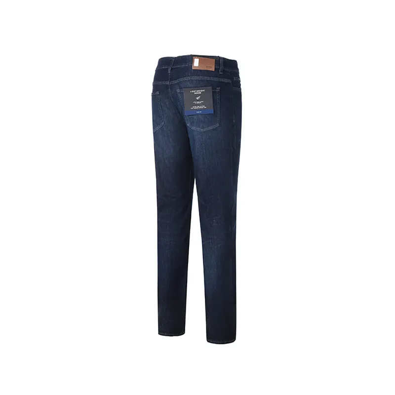 Straight-Leg Denim Jeans