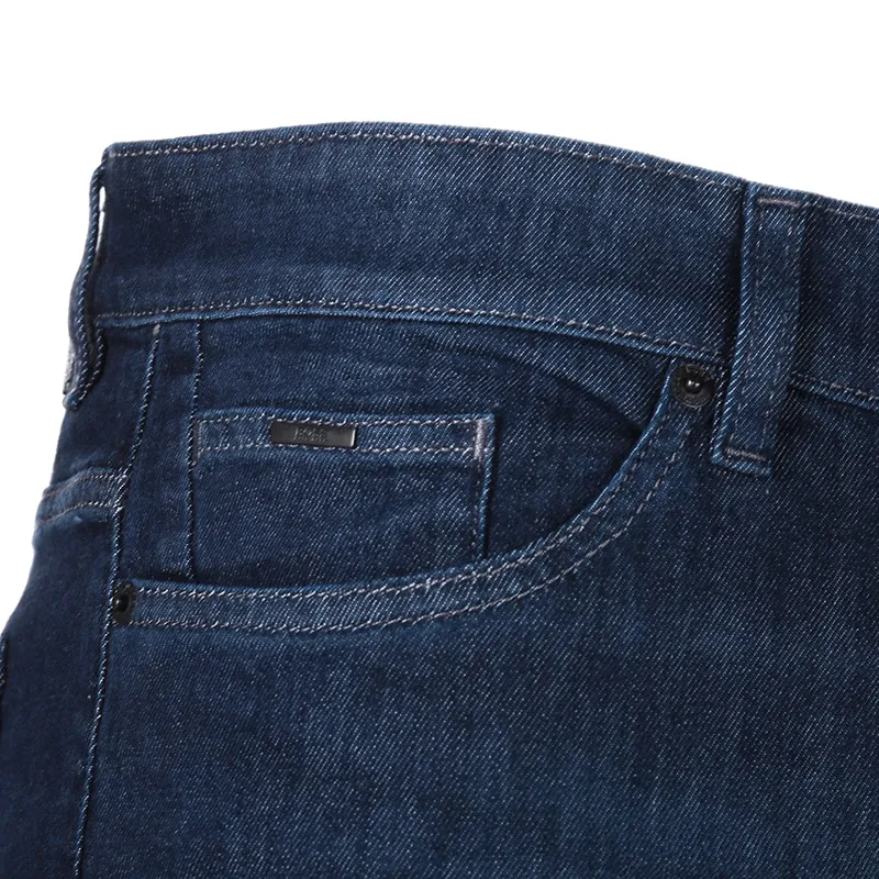 Straight-Leg Denim Jeans