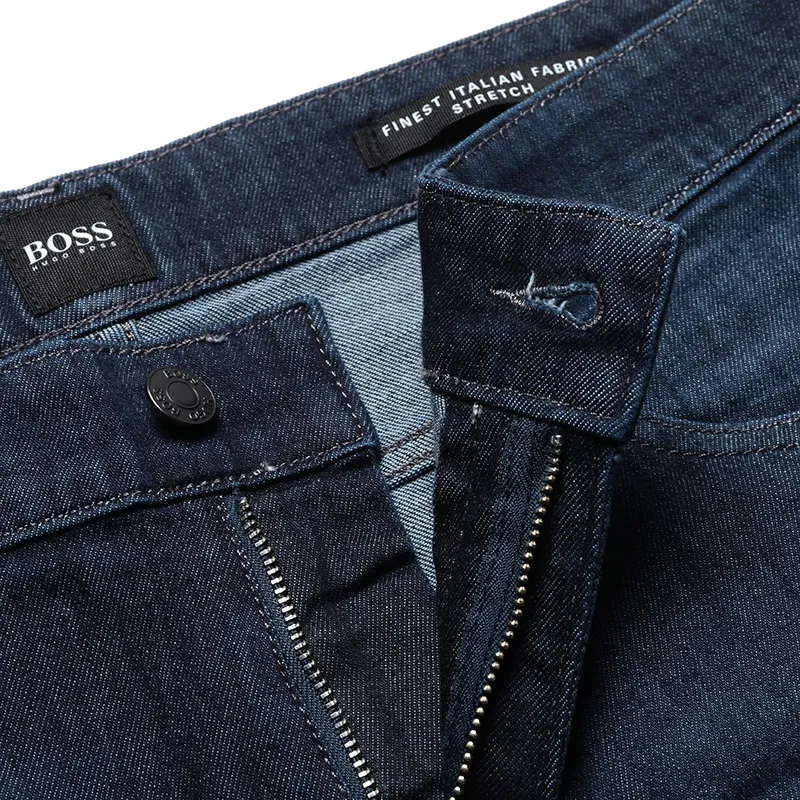 Straight-Leg Denim Jeans