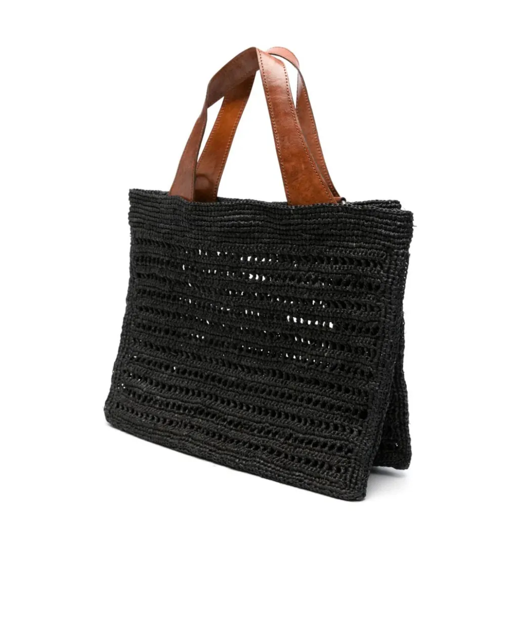 Nosy Straw Tote Bag