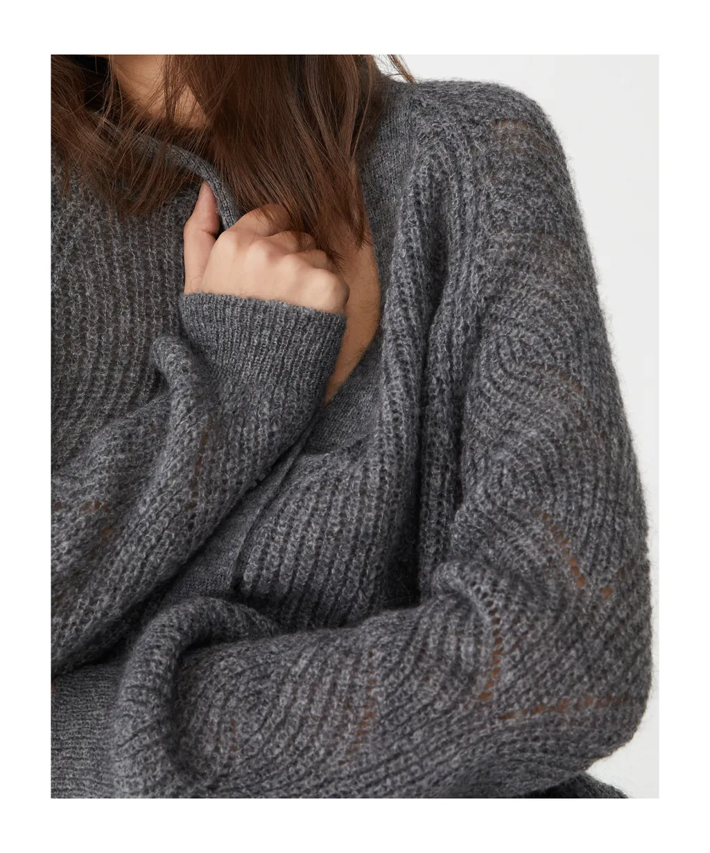 Long-Sleeved Knitted Cardigan