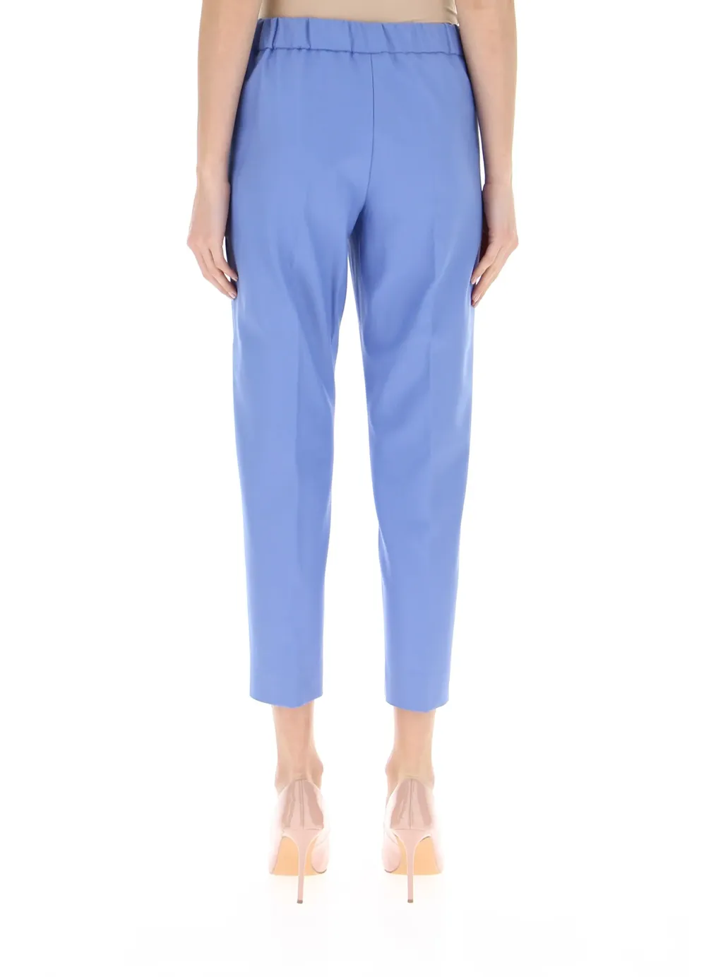 Iron-Sewn Elastic Waist Casual Pants