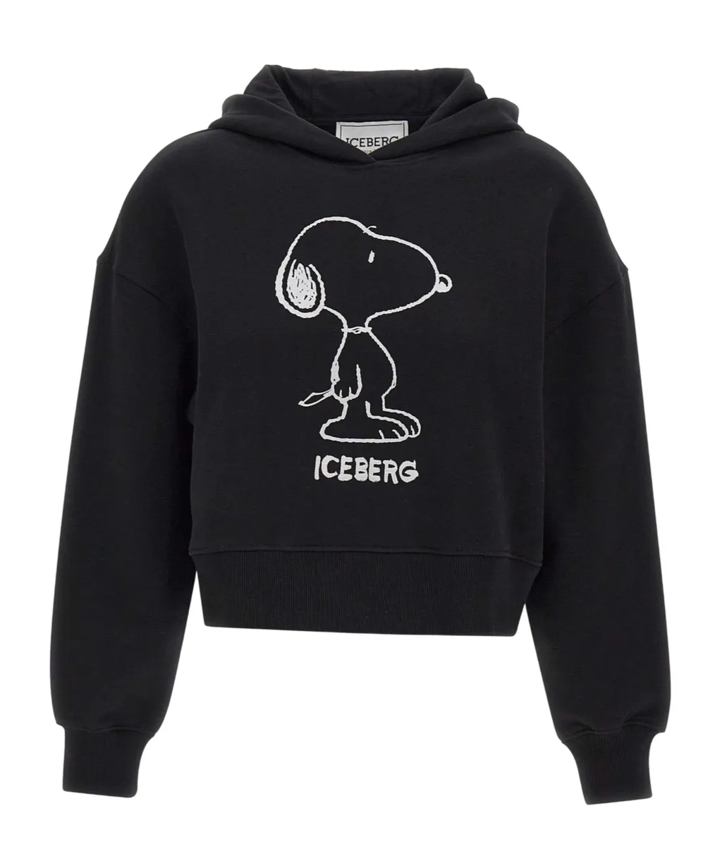 Logo Printed Long Sleeved Hoodie